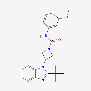 3-(2-tert-butyl-1H-1,3-benzodiazol-1-yl)-N-(3-methoxyphenyl)azetidine-1-carboxamide