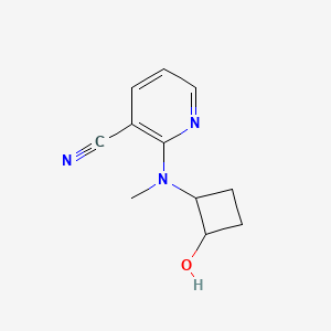 2-[(2-Hydroxycyclobutyl)(methyl)amino]pyridine-3-carbonitrile
