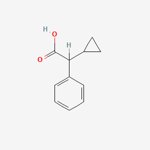 molecular formula C11H12O2 B2432974 2-Cyclopropyl-2-phenylacetic acid CAS No. 5689-18-9