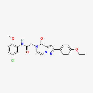 molecular formula C23H21ClN4O4 B2432990 N-(5-chloro-2-methoxyphenyl)-2-[2-(4-ethoxyphenyl)-4-oxopyrazolo[1,5-a]pyrazin-5(4H)-yl]acetamide CAS No. 941876-49-9