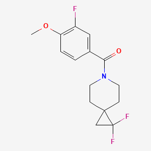 (1,1-Difluoro-6-azaspiro[2.5]octan-6-yl)(3-fluoro-4-methoxyphenyl)methanone