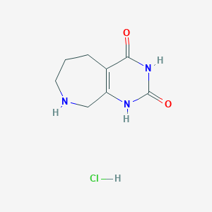 1,5,6,7,8,9-Hexahydropyrimido[4,5-c]azepine-2,4-dione;hydrochloride
