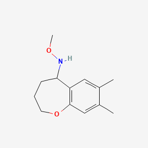 molecular formula C13H19NO2 B2433009 N-methoxy-7,8-dimethyl-2,3,4,5-tetrahydro-1-benzoxepin-5-amine CAS No. 1410793-09-7
