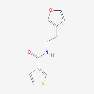 molecular formula C11H11NO2S B2433035 N-[2-(Furan-3-YL)ethyl]thiophene-3-carboxamide CAS No. 1428375-18-1
