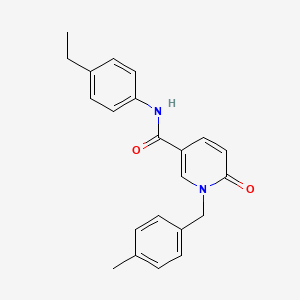 molecular formula C22H22N2O2 B2433041 N-(4-ethylphenyl)-1-[(4-methylphenyl)methyl]-6-oxo-1,6-dihydropyridine-3-carboxamide CAS No. 941973-46-2