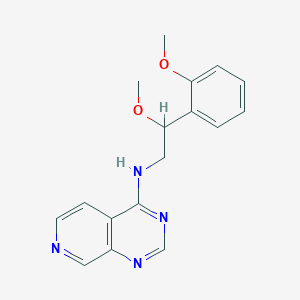 molecular formula C17H18N4O2 B2433064 N-[2-Methoxy-2-(2-methoxyphenyl)ethyl]pyrido[3,4-d]pyrimidin-4-amine CAS No. 2380059-45-8