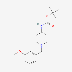 molecular formula C18H28N2O3 B2433078 tert-Butyl (1-(3-methoxybenzyl)piperidin-4-yl)carbamate CAS No. 1286274-23-4