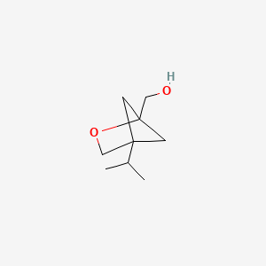 molecular formula C9H16O2 B2433089 [4-(propan-2-yl)-2-oxabicyclo[2.1.1]hexan-1-yl]methanol CAS No. 2241140-54-3