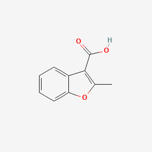 molecular formula C10H8O3 B2433114 2-Methyl-1-benzofuran-3-carboxylic acid CAS No. 3265-74-5