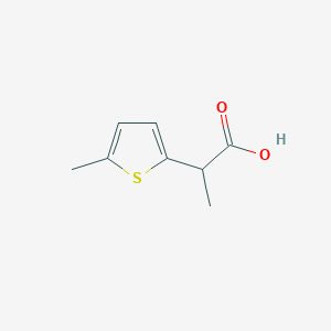 molecular formula C8H10O2S B2433158 2-(5-Methylthiophen-2-yl)propanoic acid CAS No. 50845-91-5