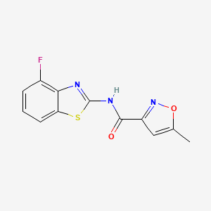 N-(4-fluorobenzo[d]thiazol-2-yl)-5-methylisoxazole-3-carboxamide