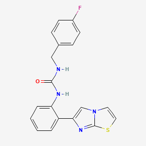 1-(4-Fluorobenzyl)-3-(2-(imidazo[2,1-b]thiazol-6-yl)phenyl)urea