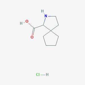 2-Azaspiro[4.4]nonane-1-carboxylic acid;hydrochloride