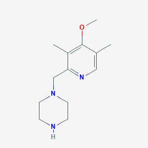 molecular formula C13H21N3O B2433201 1-((4-Methoxy-3,5-dimethylpyridin-2-yl)methyl)piperazine CAS No. 919741-97-2