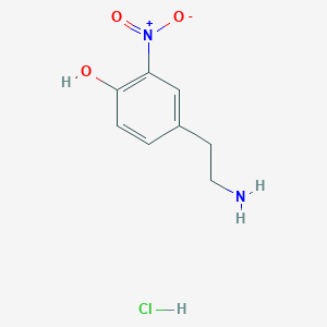 molecular formula C8H11ClN2O3 B2433204 3-Nitrotyramine hydrochloride CAS No. 63195-80-2