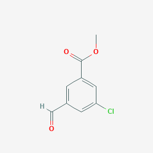 molecular formula C9H7ClO3 B2433206 Methyl 3-chloro-5-formylbenzoate CAS No. 879542-48-0