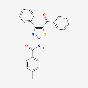 molecular formula C24H18N2O2S B2433255 N-(5-Benzoyl-4-phenylthiazol-2-yl)-4-methylbenzamide 