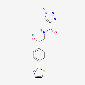 molecular formula C16H16N4O2S B2433272 N-{2-hydroxy-2-[4-(thiophen-2-yl)phenyl]ethyl}-1-methyl-1H-1,2,3-triazole-4-carboxamide CAS No. 2380181-10-0