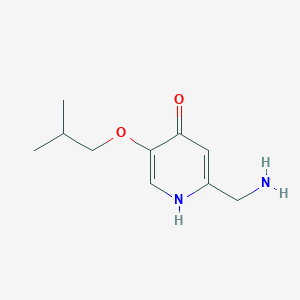molecular formula C10H16N2O2 B2433335 2-(Aminomethyl)-5-(2-methylpropoxy)pyridin-4-ol CAS No. 1225453-07-5