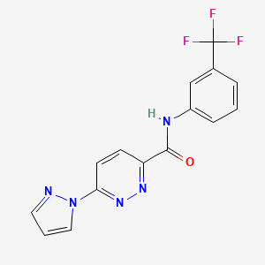 6-(1H-pyrazol-1-yl)-N-(3-(trifluoromethyl)phenyl)pyridazine-3-carboxamide