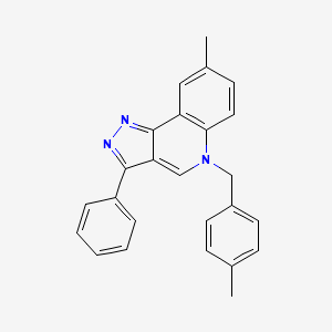 8-methyl-5-(4-methylbenzyl)-3-phenyl-5H-pyrazolo[4,3-c]quinoline