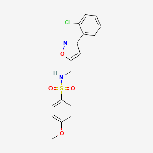 N-{[3-(2-chlorophenyl)-5-isoxazolyl]methyl}-4-methoxybenzenesulfonamide