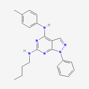 [6-(Butylamino)-1-phenylpyrazolo[4,5-e]pyrimidin-4-yl](4-methylphenyl)amine