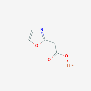 molecular formula C5H4LiNO3 B2433447 Lithium;2-(1,3-oxazol-2-yl)acetate CAS No. 2413900-52-2