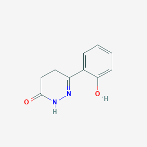 molecular formula C10H10N2O2 B2433457 6-(2-Hydroxyphenyl)-2,3,4,5-tetrahydropyridazin-3-one CAS No. 39499-60-0