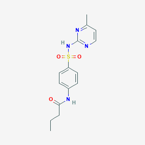 molecular formula C15H18N4O3S B2433512 N-(4-(N-(4-methylpyrimidin-2-yl)sulfamoyl)phenyl)butyramide CAS No. 350613-26-2