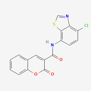 molecular formula C17H9ClN2O3S B2433543 N-(4-chloro-1,3-benzothiazol-7-yl)-2-oxo-2H-chromene-3-carboxamide CAS No. 941918-41-8