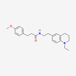 molecular formula C23H30N2O2 B2433547 N-(2-(1-ethyl-1,2,3,4-tetrahydroquinolin-6-yl)ethyl)-3-(4-methoxyphenyl)propanamide CAS No. 955791-64-7
