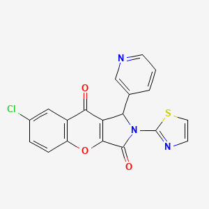 7-Chloro-1-(pyridin-3-yl)-2-(thiazol-2-yl)-1,2-dihydrochromeno[2,3-c]pyrrole-3,9-dione