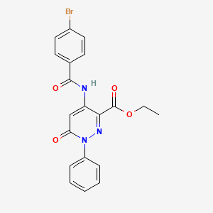 Ethyl 4-(4-bromobenzamido)-6-oxo-1-phenyl-1,6-dihydropyridazine-3-carboxylate