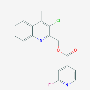 (3-Chloro-4-methylquinolin-2-yl)methyl 2-fluoropyridine-4-carboxylate