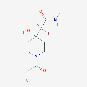 2-[1-(2-Chloroacetyl)-4-hydroxypiperidin-4-yl]-2,2-difluoro-N-methylacetamide