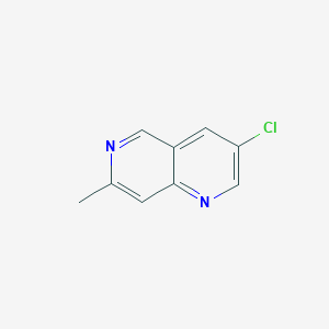 molecular formula C9H7ClN2 B2433629 3-Chloro-7-methyl-1,6-naphthyridine CAS No. 2250241-77-9