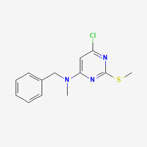 molecular formula C13H14ClN3S B2433674 N-benzyl-6-chloro-N-methyl-2-(methylsulfanyl)pyrimidin-4-amine CAS No. 478258-42-3