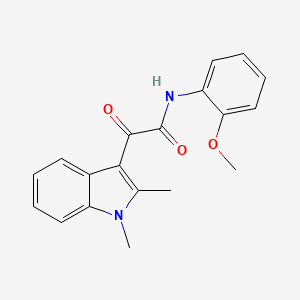 2-(1,2-dimethyl-1H-indol-3-yl)-N-(2-methoxyphenyl)-2-oxoacetamide