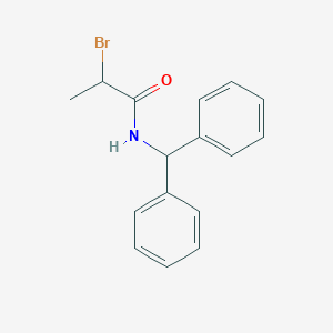 molecular formula C16H16BrNO B2433718 2-bromo-N-(diphenylmethyl)propanamide CAS No. 23459-40-7