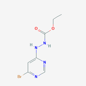 molecular formula C7H9BrN4O2 B2433728 Ethyl 2-(6-bromopyrimidin-4-yl)hydrazine-1-carboxylate CAS No. 2126163-19-5
