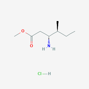 molecular formula C8H18ClNO2 B2433736 Methyl (3R,4S)-3-amino-4-methylhexanoate hydrochloride CAS No. 2173637-86-8