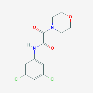 molecular formula C12H12Cl2N2O3 B2433759 N-(3,5-dichlorophenyl)-2-morpholino-2-oxoacetamide CAS No. 306730-42-7