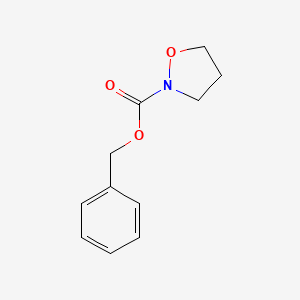 molecular formula C11H13NO3 B2433762 Benzyl 1,2-oxazolidine-2-carboxylate CAS No. 1880157-67-4