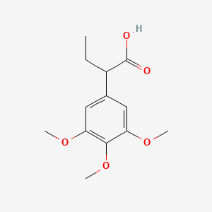 molecular formula C13H18O5 B2433775 2-(3,4,5-trimethoxyphenyl)butanoic Acid CAS No. 195202-06-3; 195202-08-5