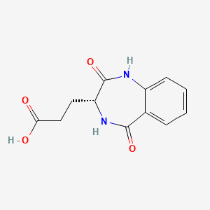 3-[(3R)-2,5-dioxo-3,4-dihydro-1H-1,4-benzodiazepin-3-yl]propanoic acid