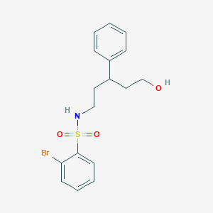 2-bromo-N-(5-hydroxy-3-phenylpentyl)benzenesulfonamide