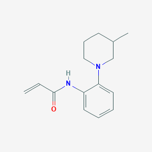 molecular formula C15H20N2O B2433795 N-[2-(3-Methylpiperidin-1-yl)phenyl]prop-2-enamide CAS No. 2305449-89-0