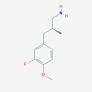 (2R)-3-(3-Fluoro-4-methoxyphenyl)-2-methylpropan-1-amine