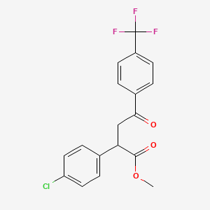 Methyl 2-(4-chlorophenyl)-4-oxo-4-[4-(trifluoromethyl)phenyl]butanoate